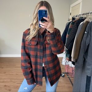 Jachs New York Buffalo Plaid Quilt Lined Shacket (S)